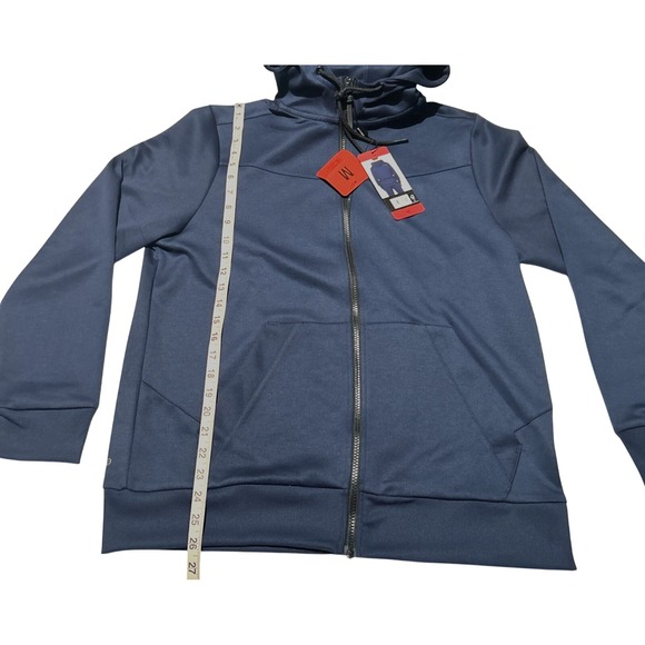 Spyder Full Zip Hoodie Jacket Mens, Athletic Warm Up Navy Blue Size Medium‎ NEW - Picture 4 of 5